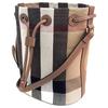 Burberry Cotton Linen Blend With Cow Leather Crossbody Bags Women's Brown 80840451