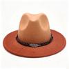 Woolen Top Hat Jazz Hat Western Cowboy Hat Men's and Women's Party Hat Outdoor Sun Protection Hat