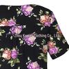 Women Casual Summer Floral Print Short Sleeve Henry Shirt
