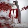 Chinese Wei And Jin Dynasties Style Hanfu Red Fairy Suit Elegant Suit Women's Clothes