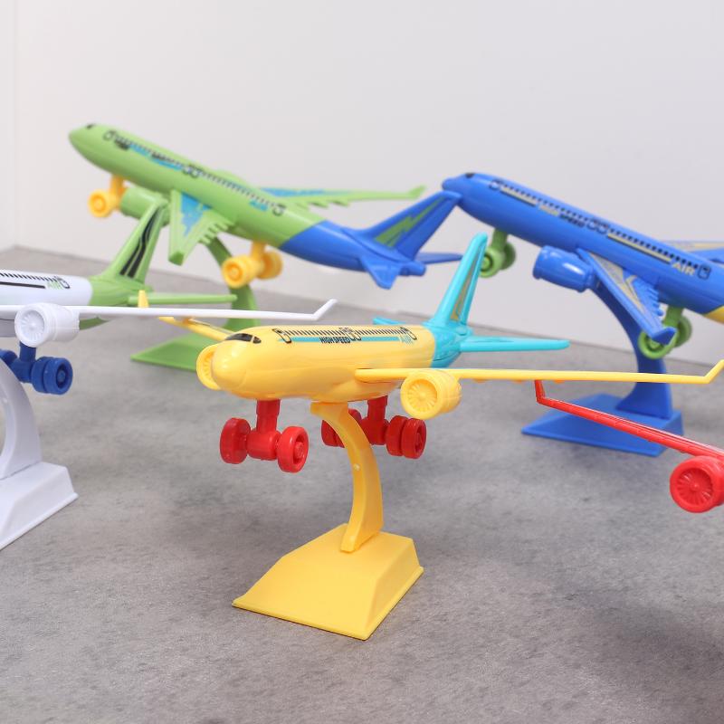 1/3/5Pcs Plastic Aircraft Ornament Diy Assembled Airplane Model Toy Color Random For Kids Children Education Collection Gift