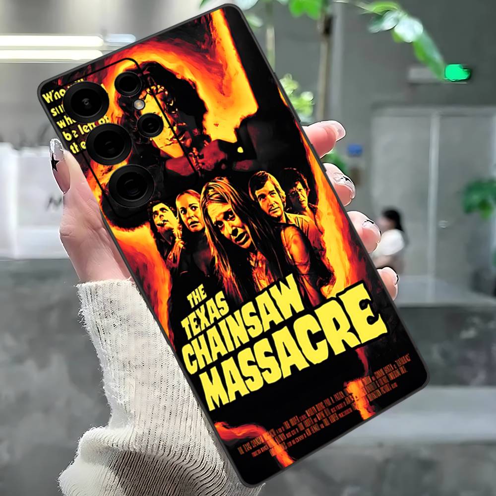 

T-Texas Chainsaw Massacre Movie Phone Case For Samsung S 24 Fe 25 Ultra Plus 20 Lite 21 30 22 23 24 22 Ultra 5G Fundas Samsung S22 5G