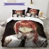 Set Copripiumino Trapuntato con Fantasia Cartone Animato Federa Decorazione per la Casa Regalo di Compleanno (1 * copripiumino + 2 * federa, senza nucleo)