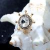 Zinc Zinc Alloy Rudder Collar Brooch Crystal  Cute   Birthday Gift