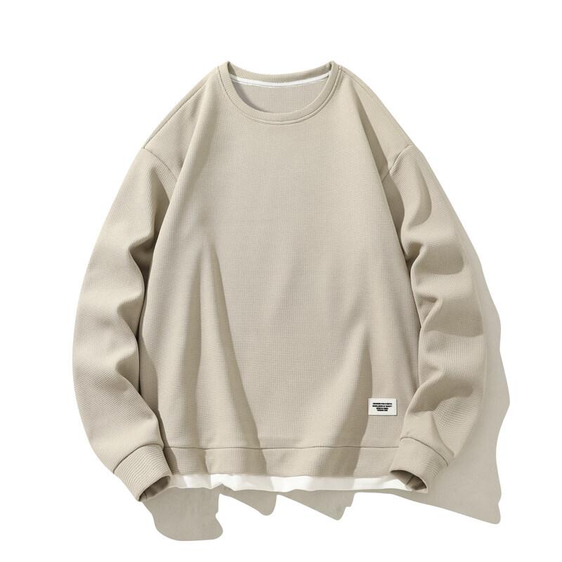 2025 Spring Men Waffler Hoodie Men Hip Hop Sweatshirt Streetwear Casual Fashion Men Korean Harajuku Loose Pullover Hoodies