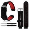 For Garmin Forerunner 220230235620630 Two-color Diamond Hole Silicone Watch Strap Outer Blue