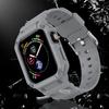 Case for Apple Watch Band 44mm 45mm 49mm 42mm 40/38 Watch Strap for Iwatch 7 8 6 5 4 SE TPU Protective Cover Silicone Bracelet