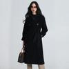 Yilvten Women's Double-Faced Wool Blend Belted Mid-Length Coat