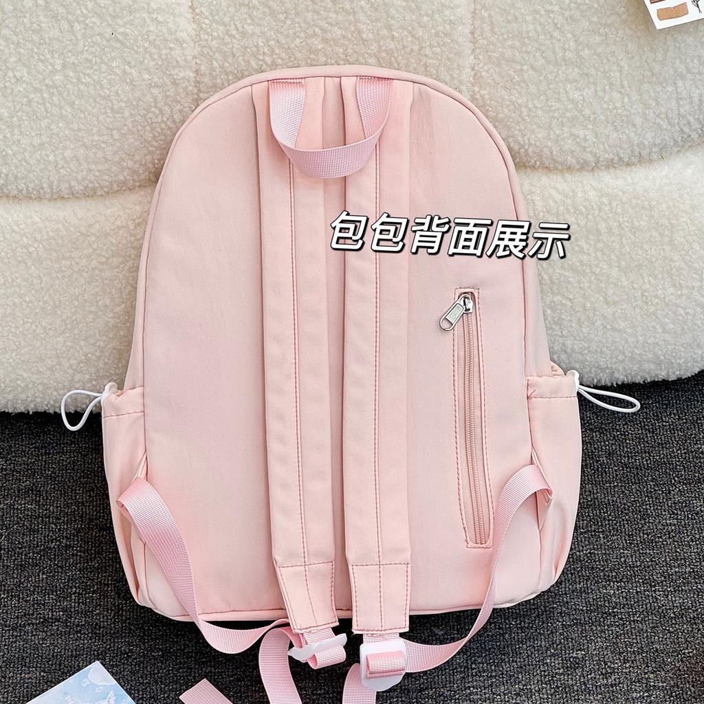 Schoolbag New Schoolbag Female Ins Wind Japanese Cute Cartoon Soft Girl College Wind Backpack Korean Version Candy Color Backpack