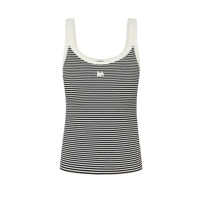 MO&Co. M-Logo Striped Knit Camisole