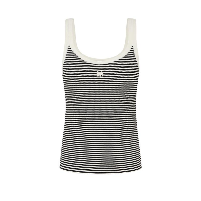 

MO&Co. M-Logo Striped Knit Camisole S