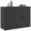 Sideboard Black 99 X 39 X 73 Cm Steel