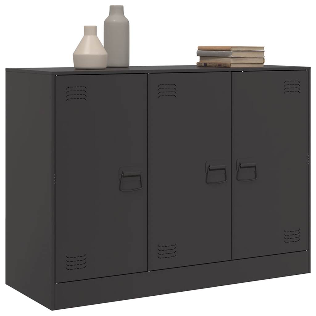 Sideboard Black 99 X 39 X 73 Cm Steel