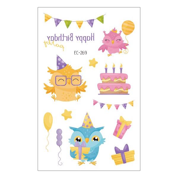 Children's Waterproof Princess Cartoon Tattoo Stickers for Birthday Parties