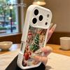 Phone Case: 2D Flat, Suitable for iPhone 18, 17, 16, 15, 14, 13, 12 Pro Protective Cases, Rainbow Christmas Village, Perfect Holiday Gift for Christma