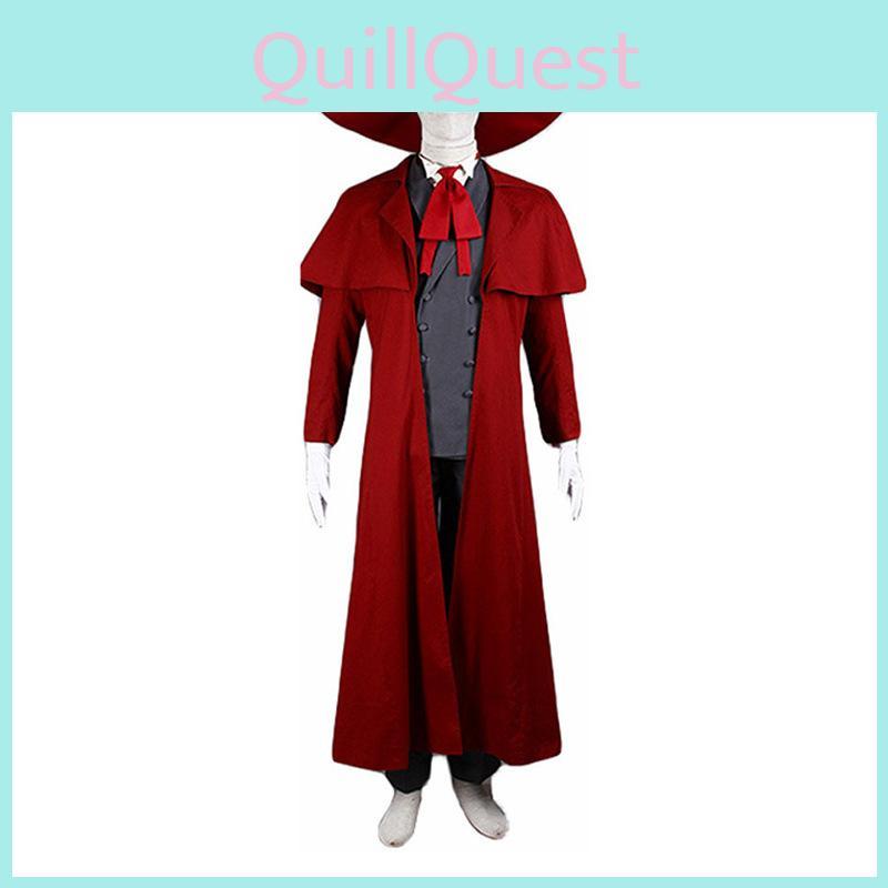 Hellsing Ultimate Alucard Cosplay Kostým Set S Vysoce Kvalitními Materiály Pro Halloween A Vánoční Večírky