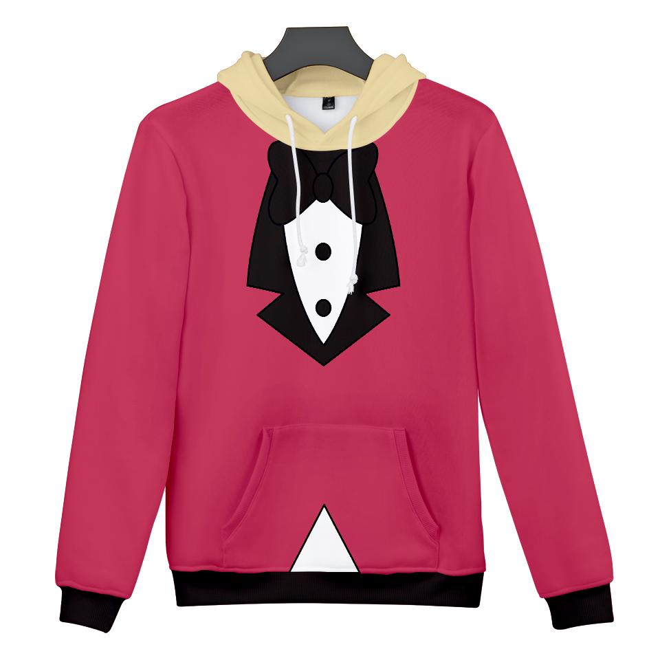 4 Barvy Hazbin Hotel Mikina Streetwear Kreslený Potisk Mikina s Kapucí Pánská Dámská Cosplay Sportovní Mikiny