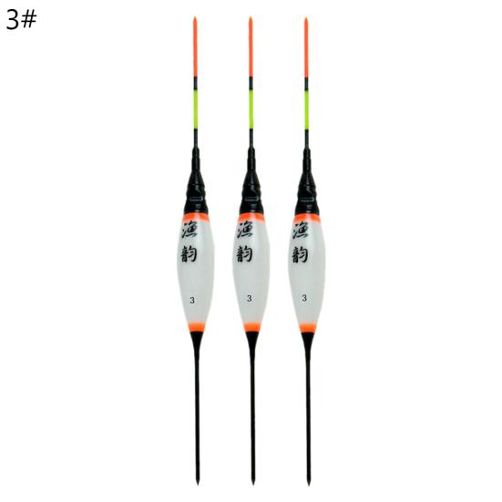 MUQZI Sportzubehör, 3 Stück, leuchtendes LED-Licht, elektronisches vertikales Nachtfischen, Schwimmer, Bobber-Boje