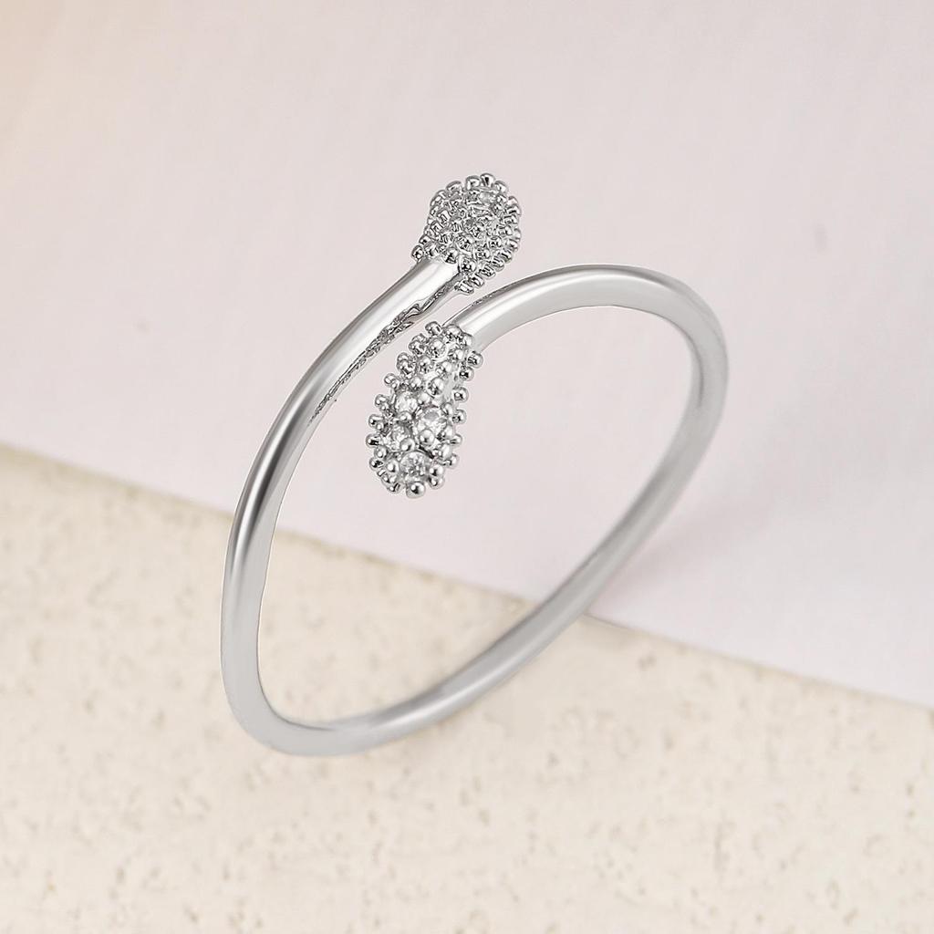 High-End Cross-Border Fashion Bow Ring for Women - European & American Style Open Index Finger Accessory