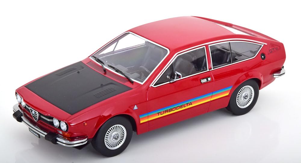 

Alfa Romeo Alfetta 2000 GTV Turbodelta 1979 Красный мини-автомобиль Alfetta Turbodelta KK-масштаб 1/18 [предмет] красный