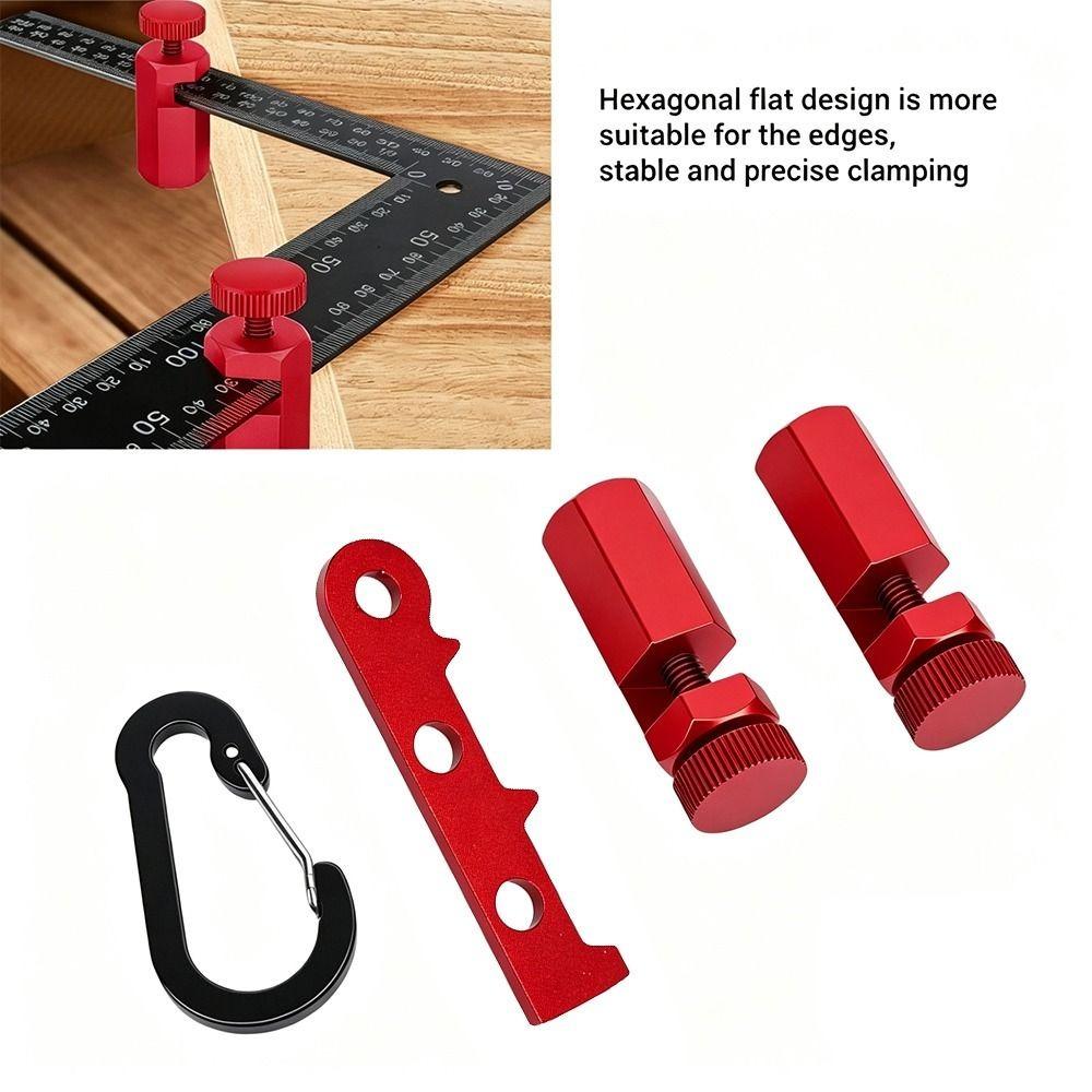 Bärbar vinkelhake Stoppar Aluminiumlegering Vinkelhake Verktyg Höga Trappvinkelmått Vinkelhake Layout