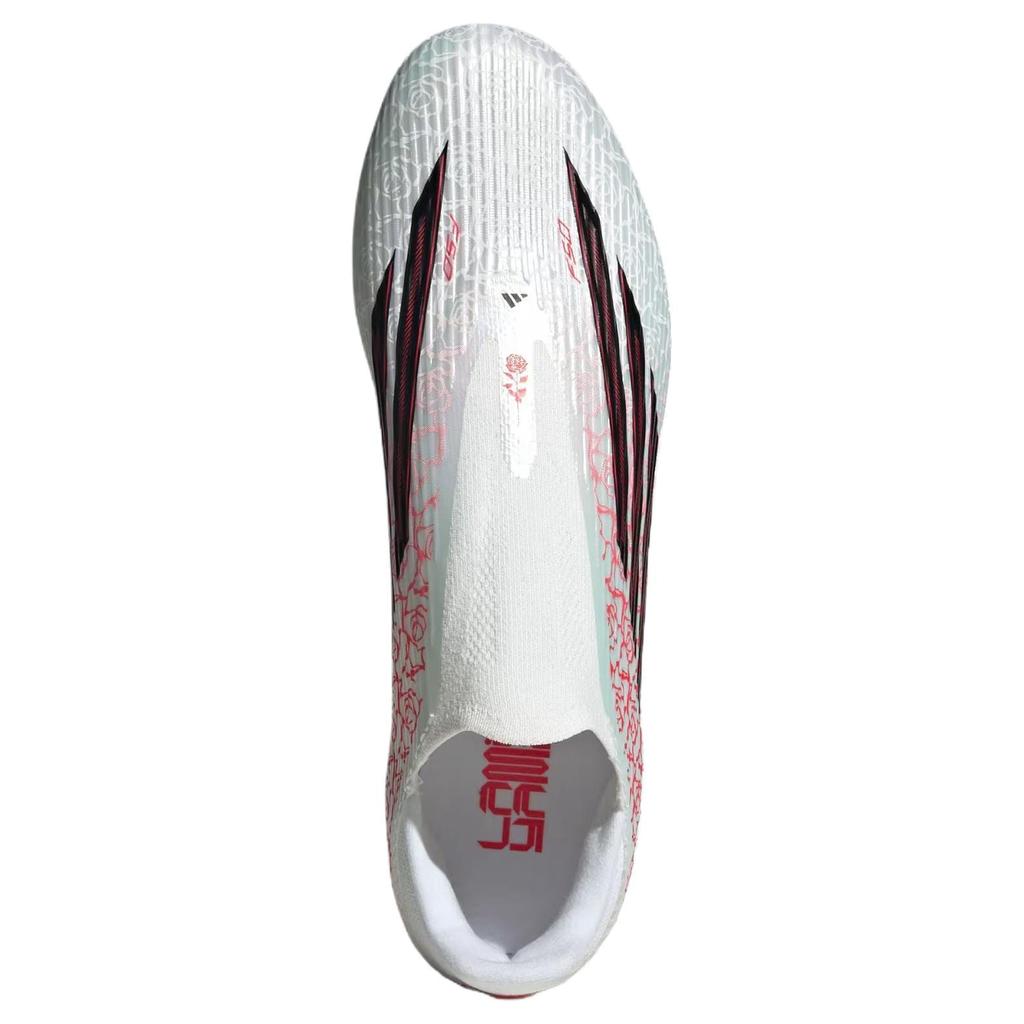 adidas Lamine Yamal X Adidas F50 League Laceless Fg Mg 'White Black Lucid Red' KJ3781