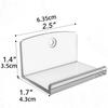 4 Stück Schwarzes Vinyl-Schallplatten-Display-Rack Wand-Acryl-Schallplattenregal Klebende Schallplatten-Wandhalterung Geeignet für 1LP und 2LP Schallplatten
