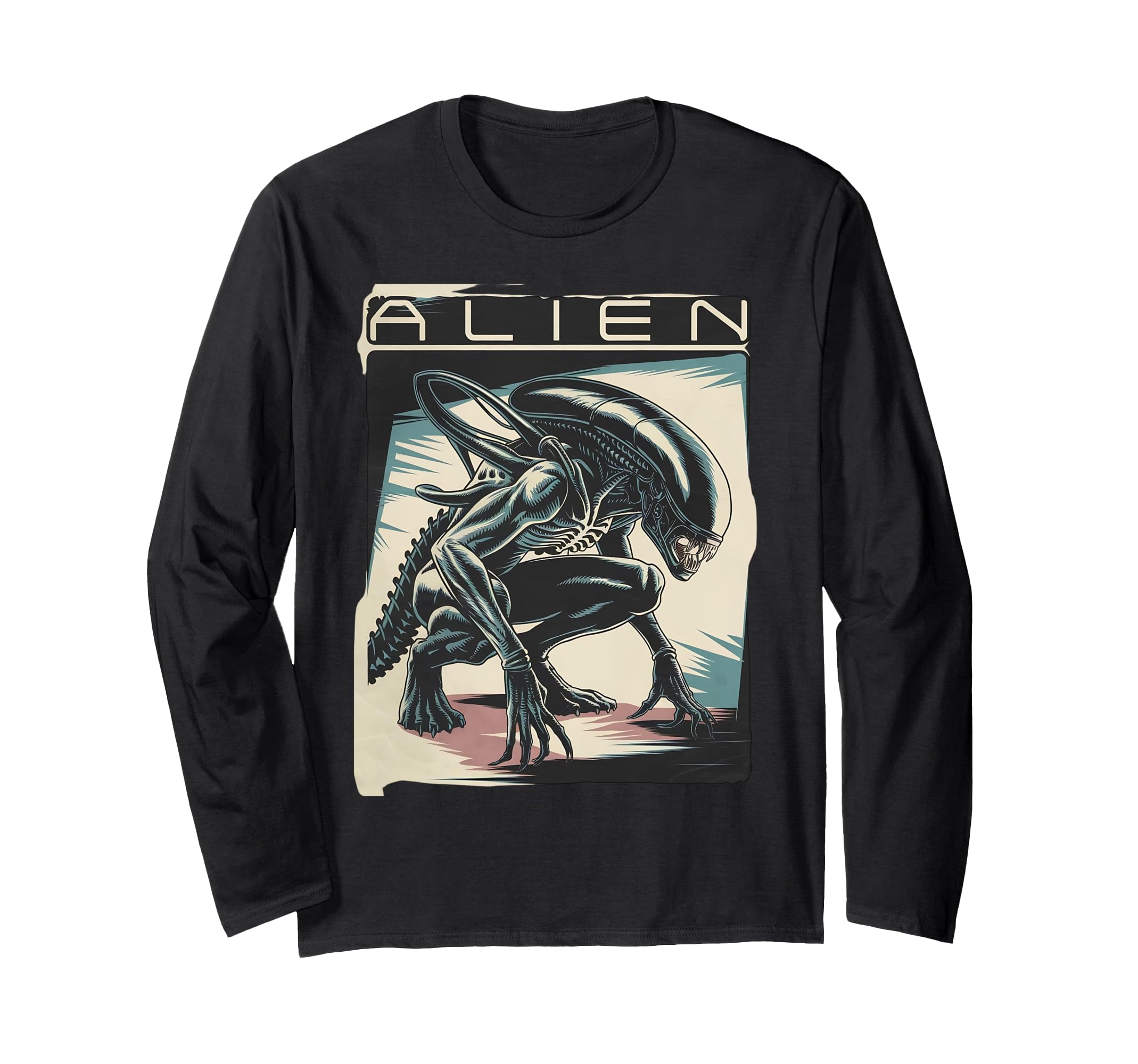

Alien Xenomorph Illustration Poster Long-Sleeve T-Shirt