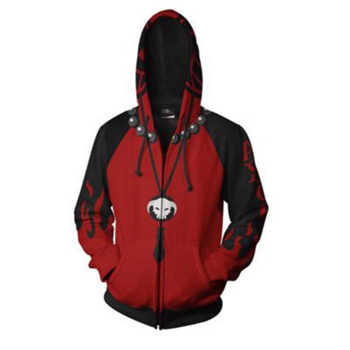 2021 One Piece Anime 3D Print Zipper Hoodie for Men
