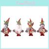 Foam Fabric Christmas Santa Claus Figurine With Elk Snowman Doll Pendant For Holiday Decor