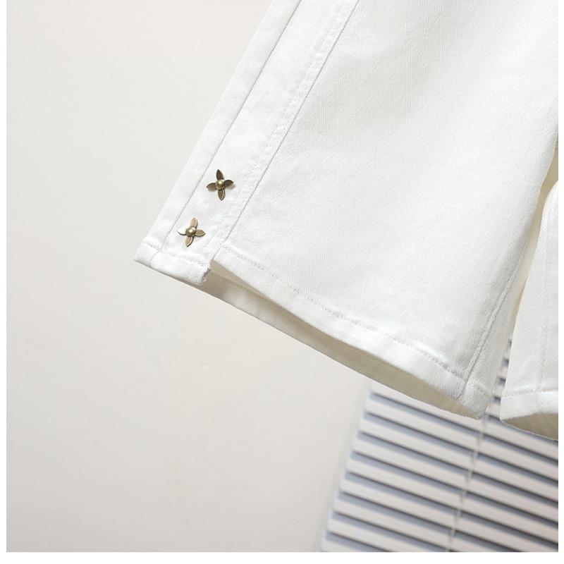 DIMANAF Nadměrná velikost Dámské šortky Kalhoty Letní Volné Džínové šortky Základní Harémové S vysokým pasem Jednobarevné kalhoty Elastický pas