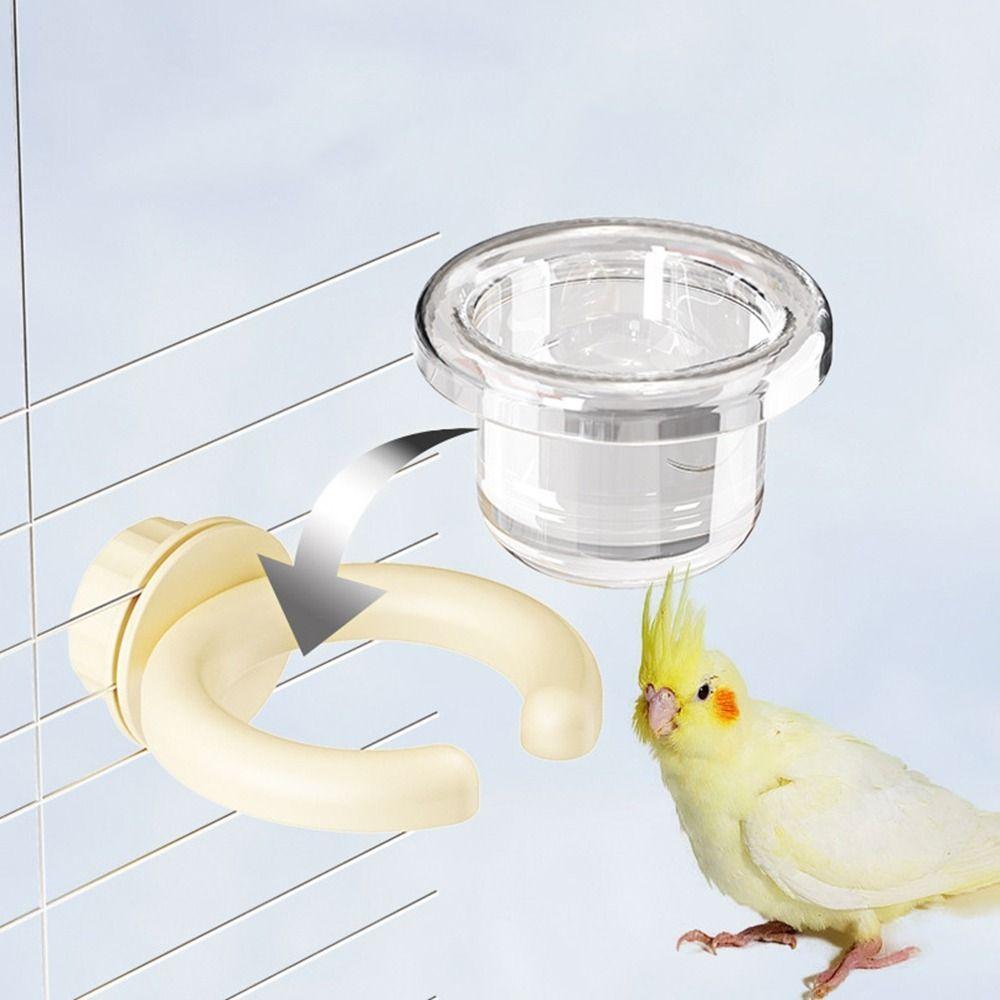 Removable Bird Cage Feeder Detachable Birds Water Bowl Bird Cage Food Boxes  for Small Animals