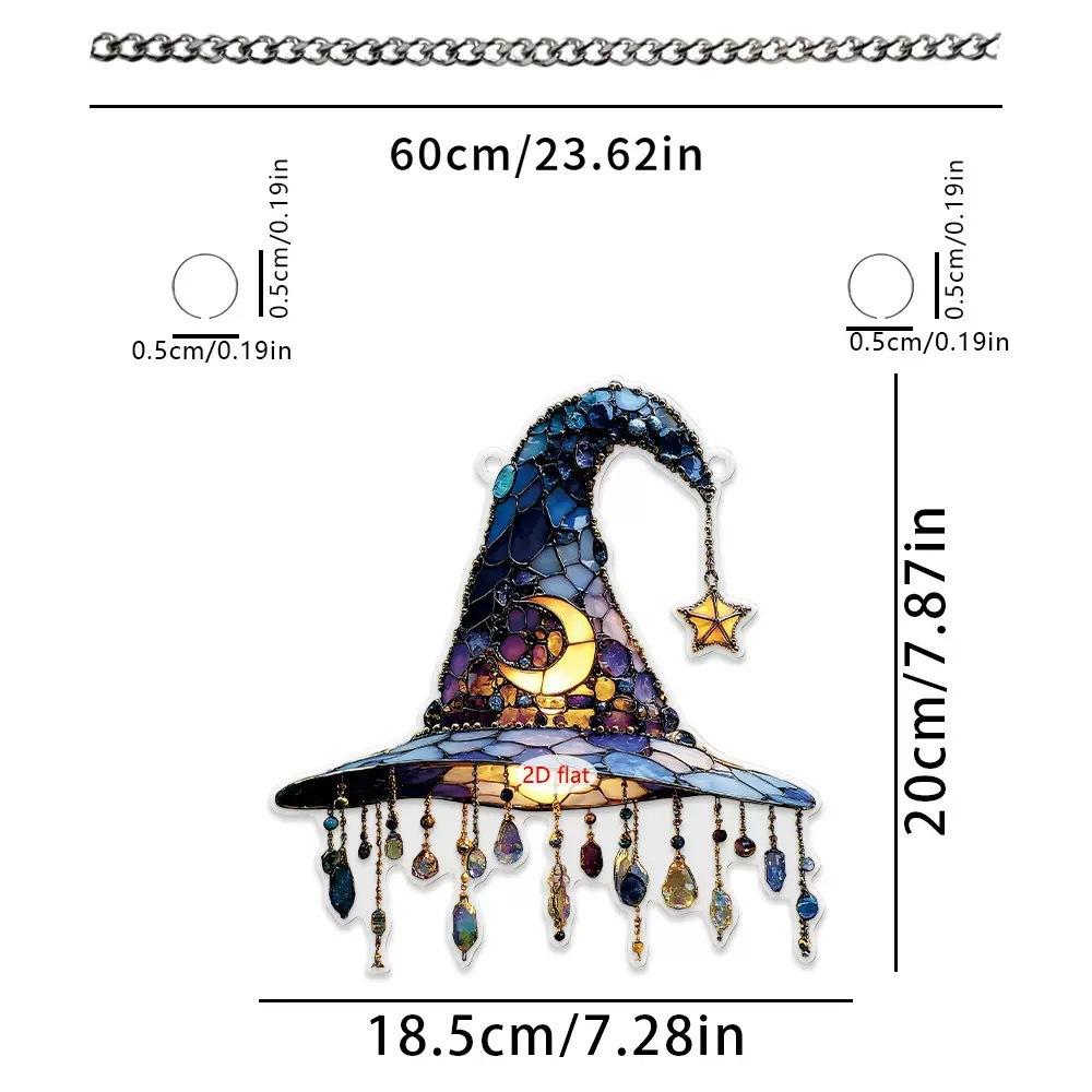 1PC crystal pendant acrylic wall hanging moonlight girl halloween home decoration personalized pendant