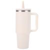 1200ml Handled Tumbler 304 Stainless Steel Double Wall Vacuum Insulated Water Cup Straw Lid Ice Coffee Beer Mug