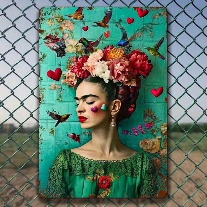 Retro Funny Theme Tin Paintings for Living Room Bedroom Kitchen Wall Decor