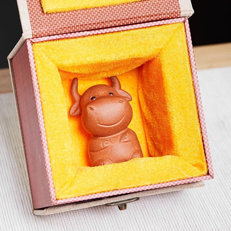 Zisha Clay Cute Ox Tea Pet
