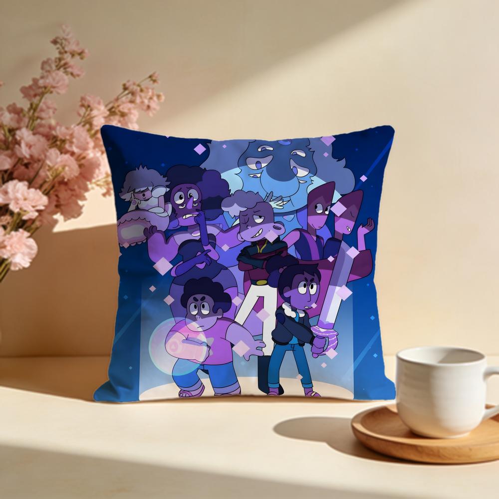 Hot SSteven Universe Futureied Cushion Cover Stylish Washable Pillow Cover Ideal for Couch Bedroom Car Decoration