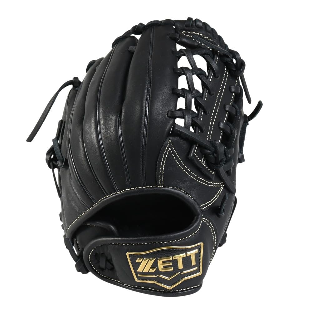 ZETT Youth Softball Ground Black Size BJGB76545F Glove, Hero, All-Around, (1900), M, чёрный