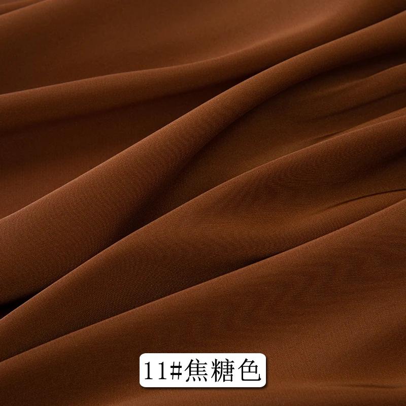 0.5m/1m/2m Soft Opaque Satin Chiffon Fabric For Home Wear, Clothing Skirts, Shirt linings,Pajamas, Handmade DIY Clothing Fabric