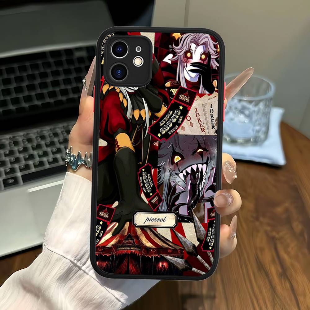 Anime The Freak Circus Pierrot Phone Case For IPhone 16e 16 15 14 13 12 11 Pro Max X XS Max Plus Matte Clear