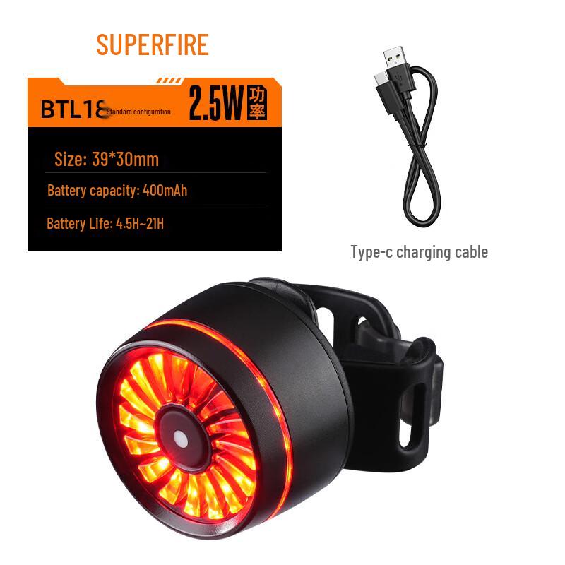 SupFire BTL18 Rechargeable Brake Sensing Bicycle Taillight