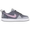 Nike Court Borough Low Synthetic Leather Slip Resistant Abrasion Resistant Low top Skateboard Shoes Gray Pink Unisex 845104-008