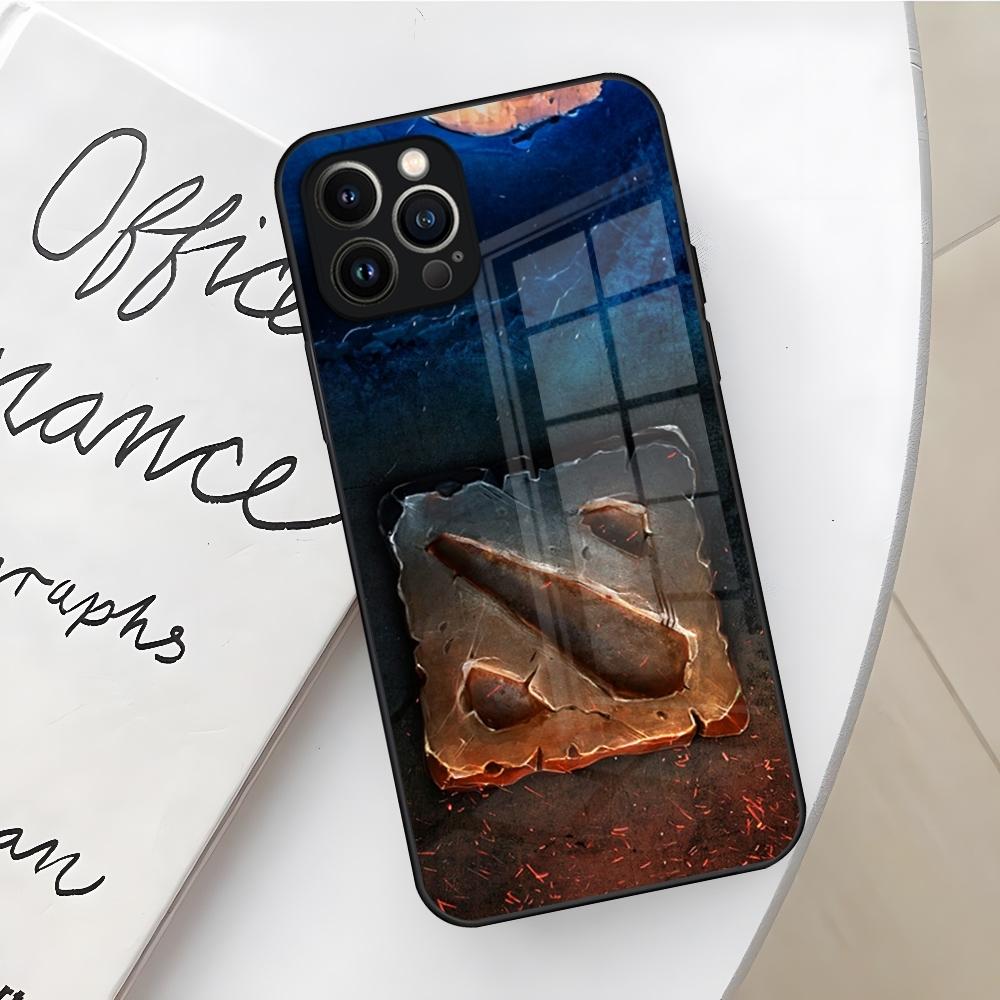 Game Dota 2 Logo Phone Case for Iphone 17 16 Air 15 14 12 11 13 Pro Max Mini X Xr Xs Se Puls glass Cover