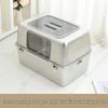 All-Steel Enclosed Stainless Cat Litter Box, Odor & Splash Proof, Extra Large