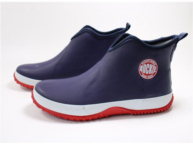 Bottes de pluie légères: Bottines courtes, Chaussures décontractées de pêche, Styles étudiants