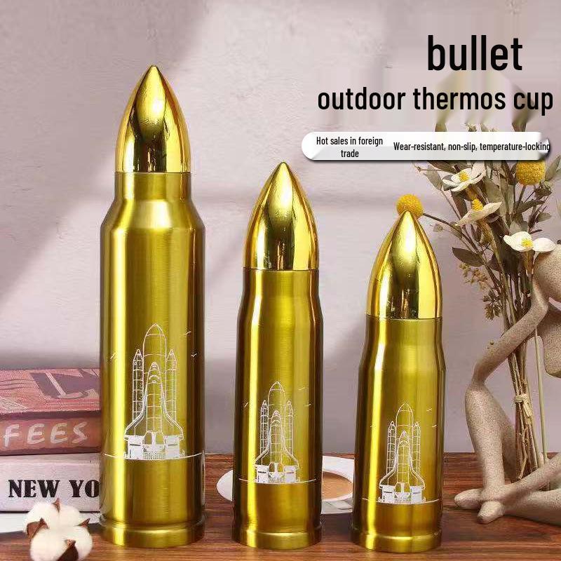 Stainless Steel 304 Bullet Cup - Insulated Outdoor Sports Water Cup