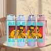 1PC Miles Davis Jazz 750ml Sports Water Bottle Leakproof Straw Lid Outdoor Office Home