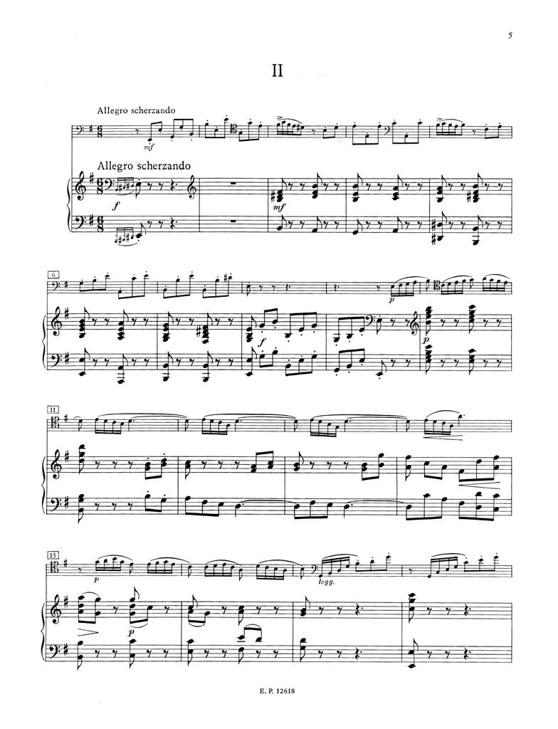 Saint-Saëns: Sonata Op. 168 (bassoon, piano) Peters Publishing