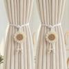 Sunflower Curtain Straps, Rustic Style, No Hole Tying Straps, Pearl Decoration, Flower Curtain Buckles, Bay Windows, Screen Curtains, Tying Ropes