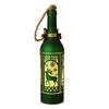 Regal Tidings Glass LED Bottle - Christmas Windows Green
